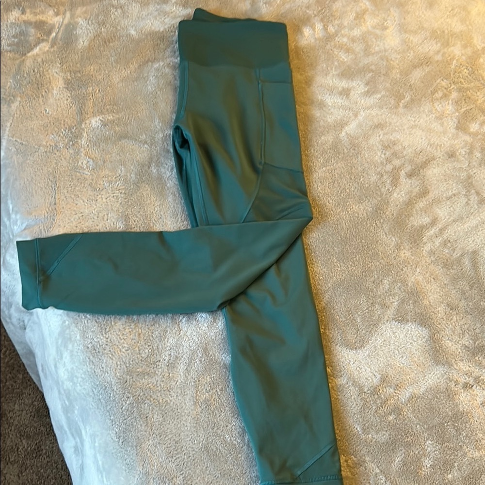 Teal High-Waisted Leggings